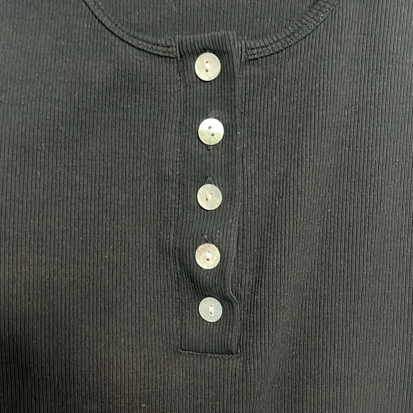 REORIA Scoop Neck Racerback Button Down Bodysuit - Picture 7 of 7